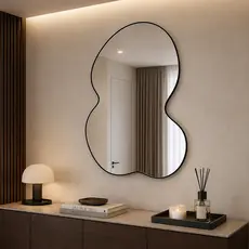 Espelho Orgânico Grande 60x80cm - Modelo Nuvem Sala Quarto