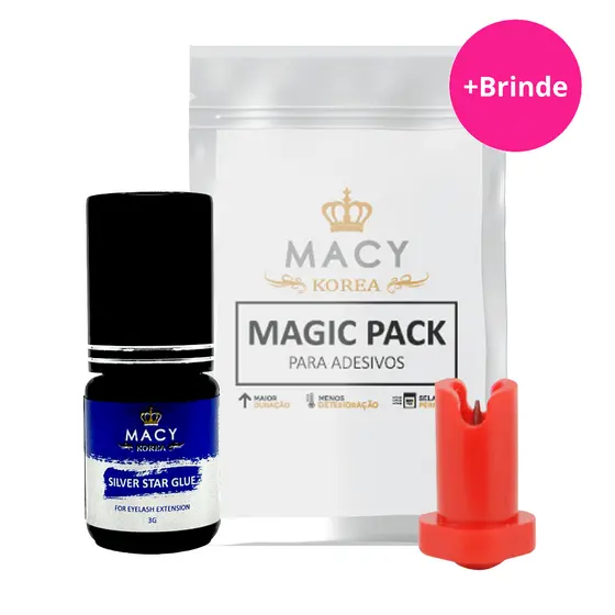 Cola Adesivo para Extensão de Cílios Macy Silver 3Ml