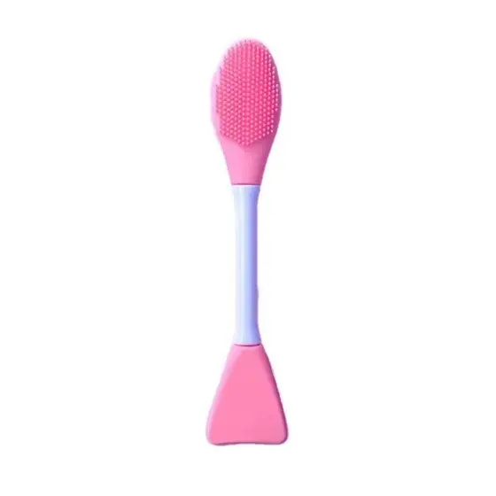 Espátula de Silicone Com Escova  para Aplicação de Argila E Mascara Facial