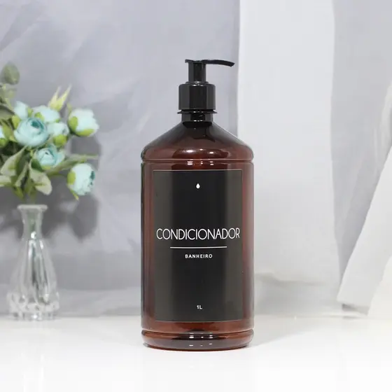Frasco Condicionador Organizador Refil Decoração Banheiro