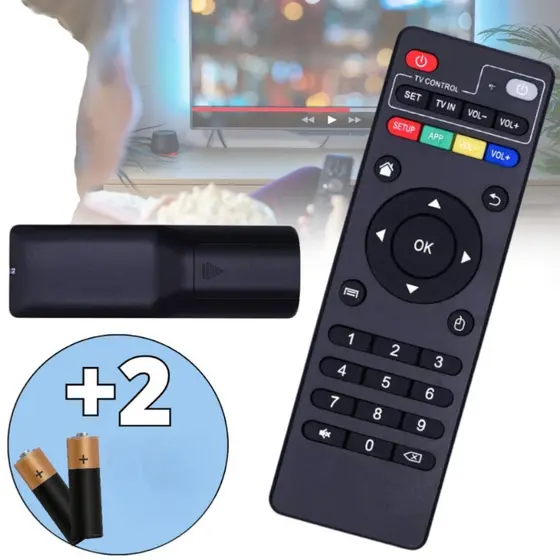 Kit 1/2/5/10 Controle Remoto Universal Smart TV Box 4K Botões Inteligentes