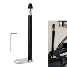 Antena Corta Pipa Retrovisor Aço Inox 7 Estágios