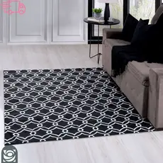 Tapete Geometrico PVC Emborrachado Para Sala Decoração