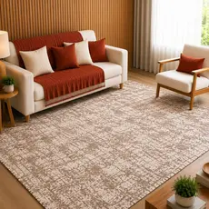 Tapete Jacquard 2,00 m e 1,00m Antiderrapante Geométrico Sala Escritório Quarto Decoração