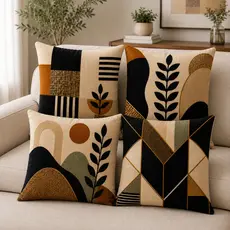 Kit 04 Capas Para Almofadas Estampas Digitais 43x43cm