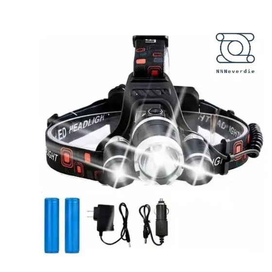 Lanterna De Cabeça com 3 Leds Profissional Led Ultra Potente
