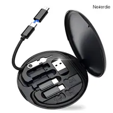 Kit 1/2/3 Adaptador de Carregamento Rápido 60W Tipo-C para Micro USB