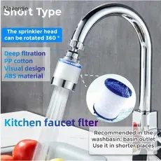 1/2/3/4 Unidades Filtro Universal Booster Torneira Rotativa Remover Cloro Purificador De Água De Cozinha