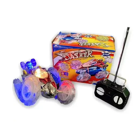 Carrinho de Controle Remoto maluco com som e luz 360°