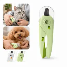 Cortador De Unhas Para Cães e Gatos Kit Alicate e Lixa Com Luz de Led Tesoura Completa