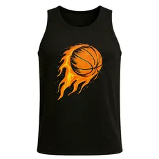 Regata Academia Treino Musculação Estampada Basquete