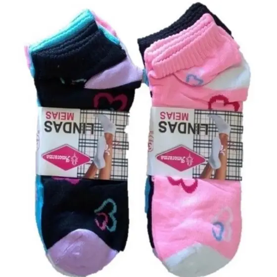 kit 12 pares de meia soquete feminino/masculino boa qualidade