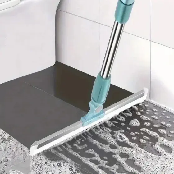 Rodo Limpador De Silicone Mágico multi-Funcional Varredor De Vidros Molhado E Seco De Uso Duplo/Vassoura