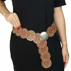 Cinto Feminino Boho Chique Redondo Lançamento Tendência