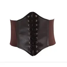 Espartilho Largo Feminino Cinto Elástico Cintura Chincher Para Vestidos e Bodycon