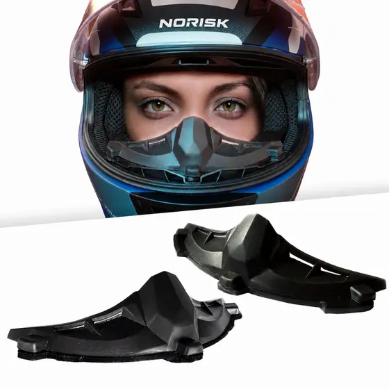 Narigueira Para Capacete Modelo Esportiva Alta Original Ls2 Norisk FW3 Clip Motoboy Respiro Motocross