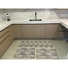 Jogo de Passadeira Home Decor 3 Peças Grande de Cozinha Copa Com Antiderrapante