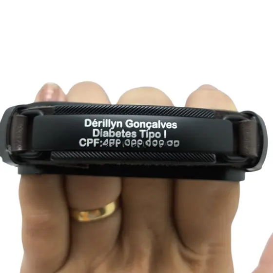 Pulseira Personalizada de Couro Sintético