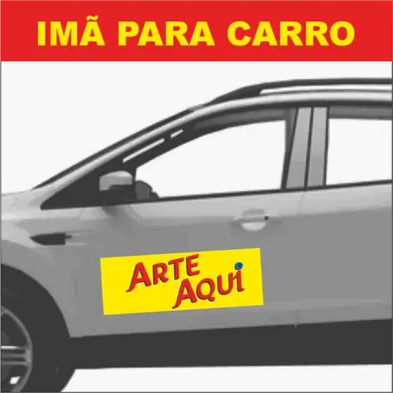 Adesivo para Carro com Imã Magnético – Vinil Resistente à Água