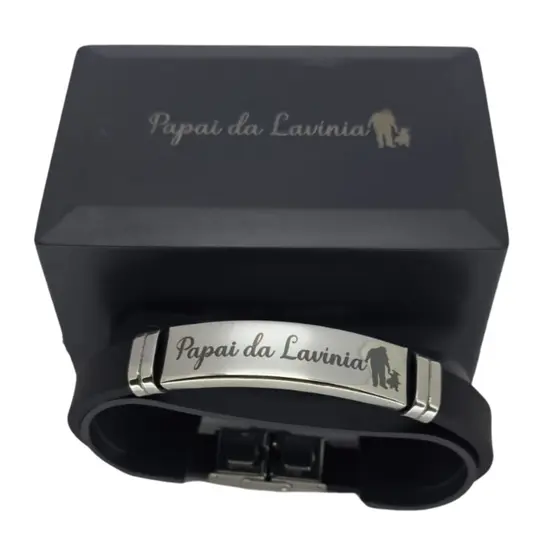 Pulseira Personalizada Gravação Laser