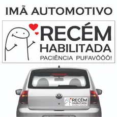 Adesivo Nova Habilitada Magnético Imantado Nova Habilitada Flork