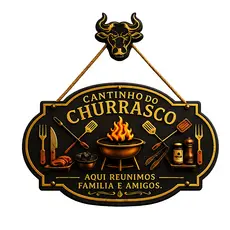 Cantinho do Churrasco Placa Cantinho do Churrasco Cantinho do Churrasco Decorativo Placa MDF