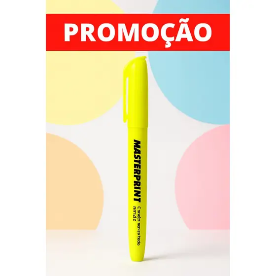 Caneta Marca Texto Cores Aleatórias Masterprint MP612 - Kit com  2 Unidades