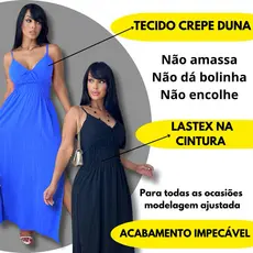 Vestido Feminino Longo Elegante Vestido de Festa Vestido Dia a Dia Vestido com bojo Lastex Moda Evangélica