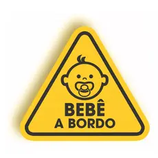 Adesivo Bebê A Bordo Infantil Carro Van Ônibus Unissex Jdm