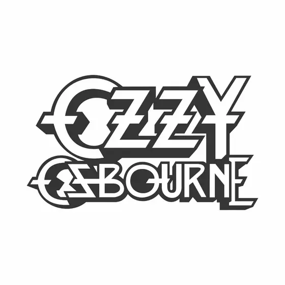 Adesivo Ozzy Osbourne Vinil Recortado - Rock - Heavy Metal - decorativo - black sabbath - homenagem - resistente