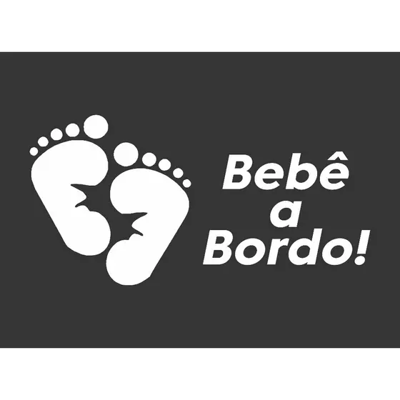Adesivo Infantil Bebê A Bordo Carro Van - adesivo para carro - adesivo para moto - adesivo para van - em vinil