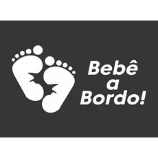Adesivo Infantil Bebê A Bordo Carro Van - adesivo para carro - adesivo para moto - adesivo para van - em vinil