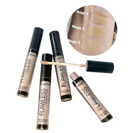 Corretivo Ruby Rose Flawless Collection Matte | Tons Nude Bege | Original