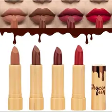 Batom SemiMatte Choco Fun Fenzza – Alta Pigmentação e Cheirinho de Chocolate