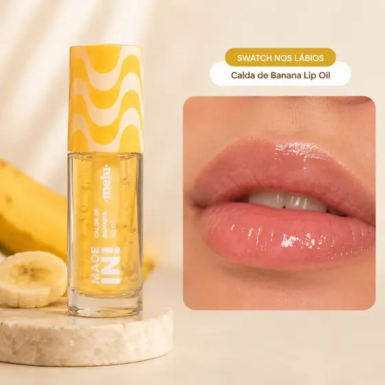 Lip Oil Melu Made In Calda De Banana Ruby Rose Hidratante Labial Gloss Regenerador