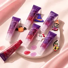 Gloss Labial Vivai Lip Oil Halloween Brilho Chaveiro Monstros Bruxas Abóbora Presente Meninas