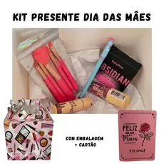 Kit Presente Dia Das Mães Maquiagem Ruby Rose e Fenzza + Cartão Personalizado + Caixa Presenteável