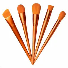 Pincel De Maquiagem Mari Maria Para Pó Compacto E Solto Cor Laranja