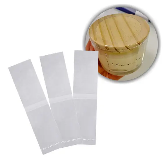 Lacre Termo Encolhível Para Pote Vidro P/ Vela Artesanal 100 Unidades - 126 x 35 x 0,4