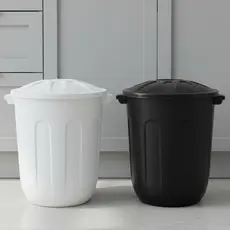 KIT Lixeiras com tampa 10L Reforçada para cozinha, banheiro e escritório