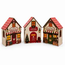 Kit Vila Natalina Casinhas de Natal Iluminadas Decoração Natal