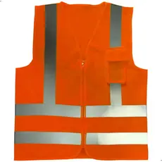 Colete Refletivo Fluorescente Blusão Segurança Sinalização Industria Obra  Motociclista Com bolso CA
