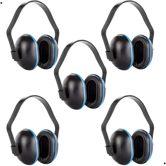 Kit 5 Protetor Auricular Auditivo Obra Autista Abafador Ruído Concha C200 Soft Slim 18dB Confortável