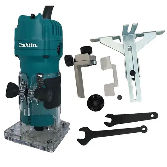 Tupia Manual Makita 3709 - Pinça de 6mm 530 Watts Tupia Laminadora Makita