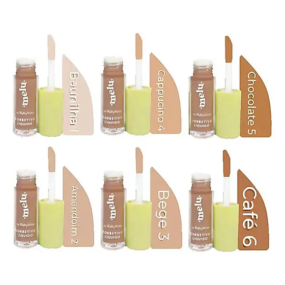 Box C/36 Corretivo Liquido Ruby Rose Atacado Melu