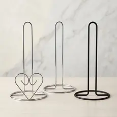 Suporte Porta Rolo Papel Toalha Aço Inox Vertical de Mesa