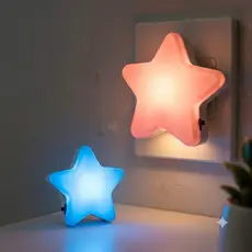 Abajur Luminária De Tomada Infantil Estrela LED Bivolt Quarto Criança Noturno
