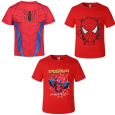 Homem Aranha -CAMISETA Fantasia Infantil Personagens Meninos Hulk Homem Aranha Bolofofos Marwel Thor