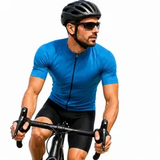 Camisa Ciclismo Masculina UV30+ Dry Fit MTB Bike Zíper Total 3 Bolsos