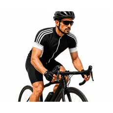 Camisa Ciclismo Unissex Dry Fit UV30+ MTB Speed Bike Zíper Total Bolso Traseiro